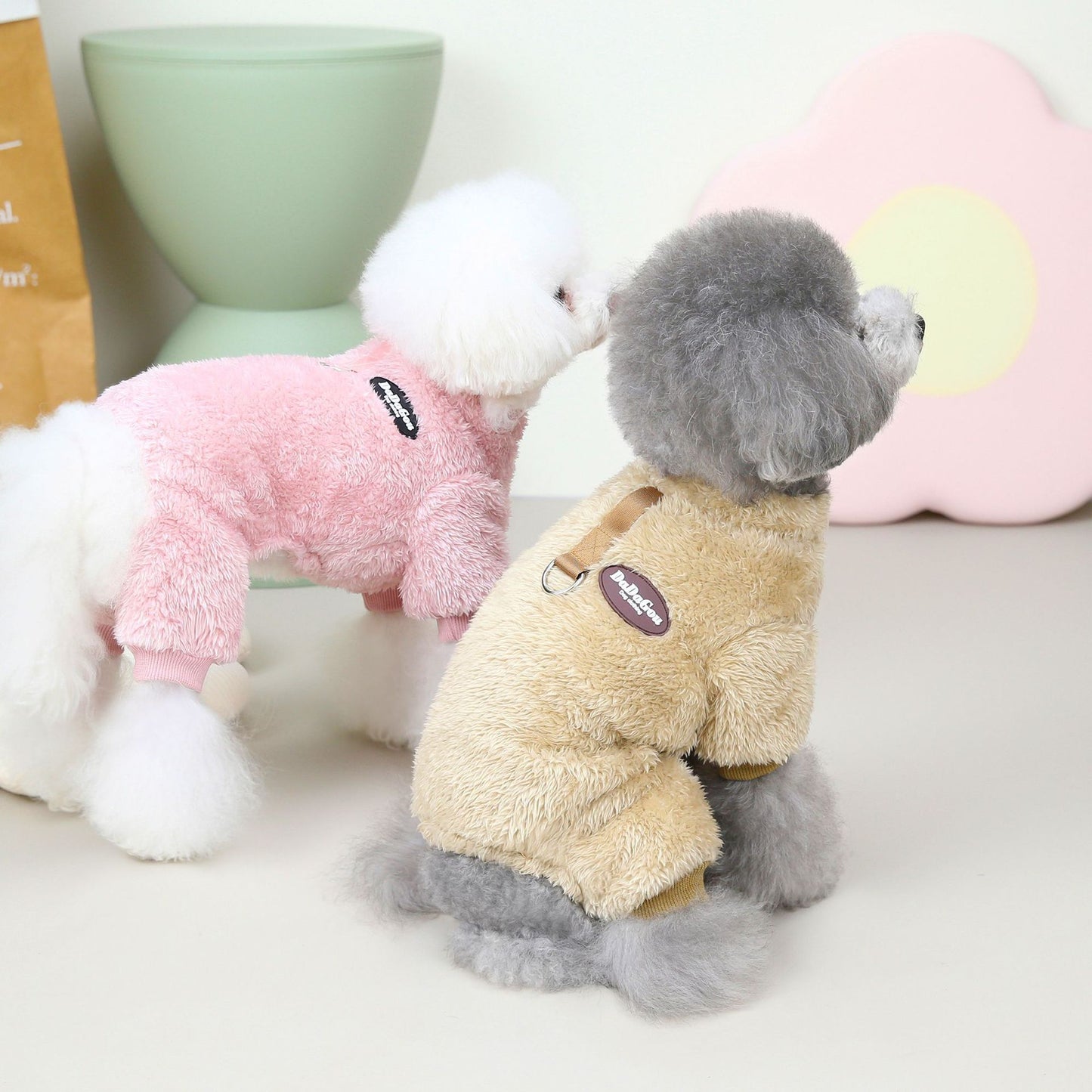 Flauschmantel für Hunde