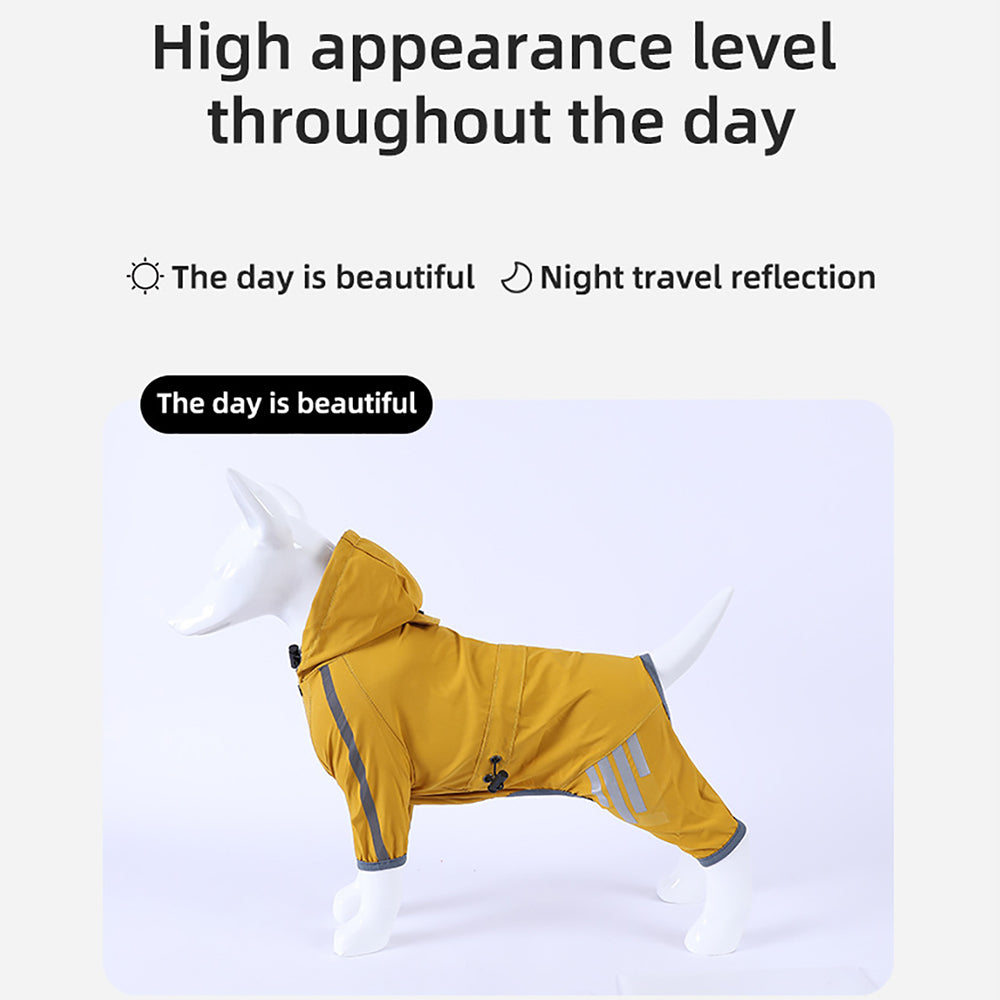 Wasserfeste Regenjacke mit Reflektoren