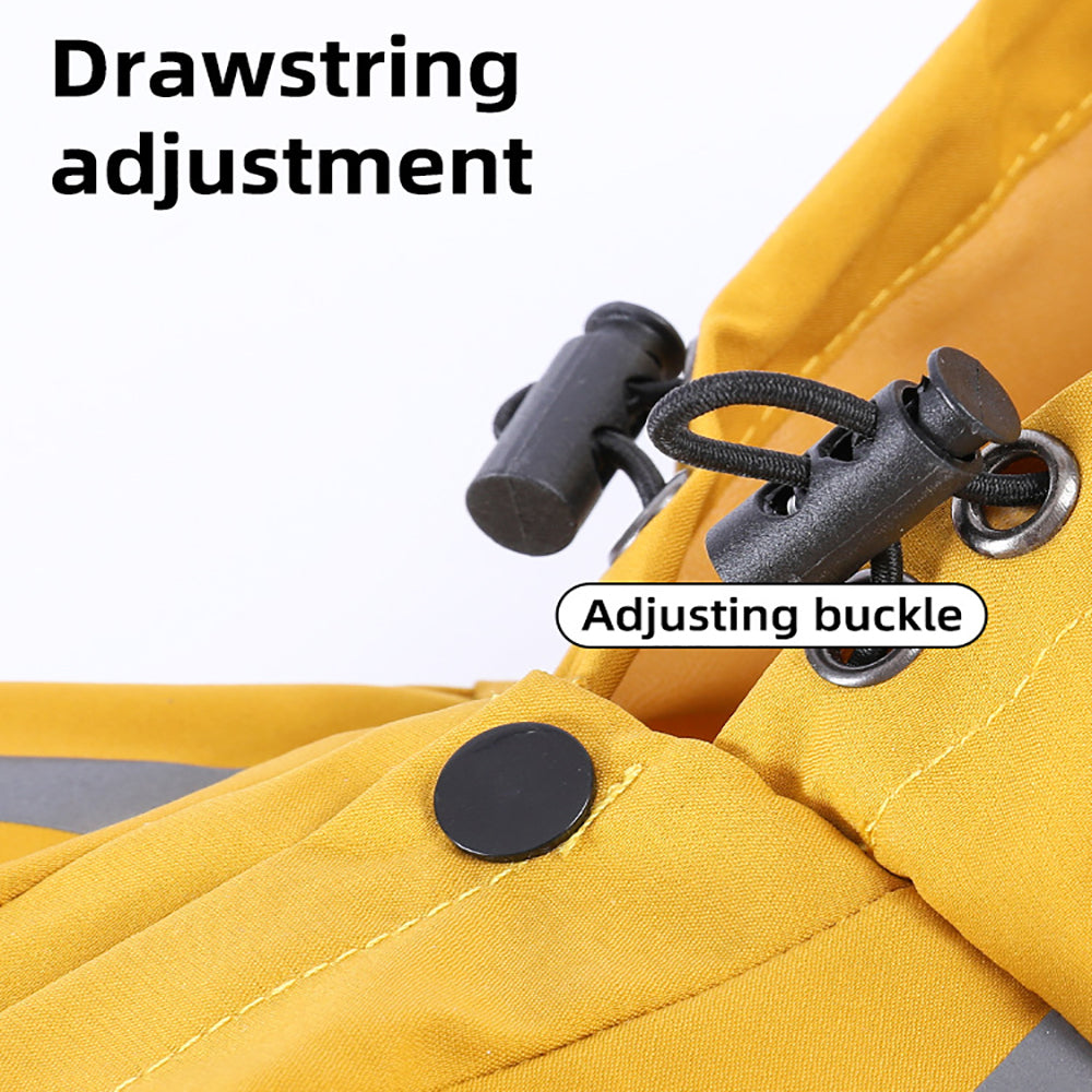 Wasserfeste Regenjacke mit Reflektoren